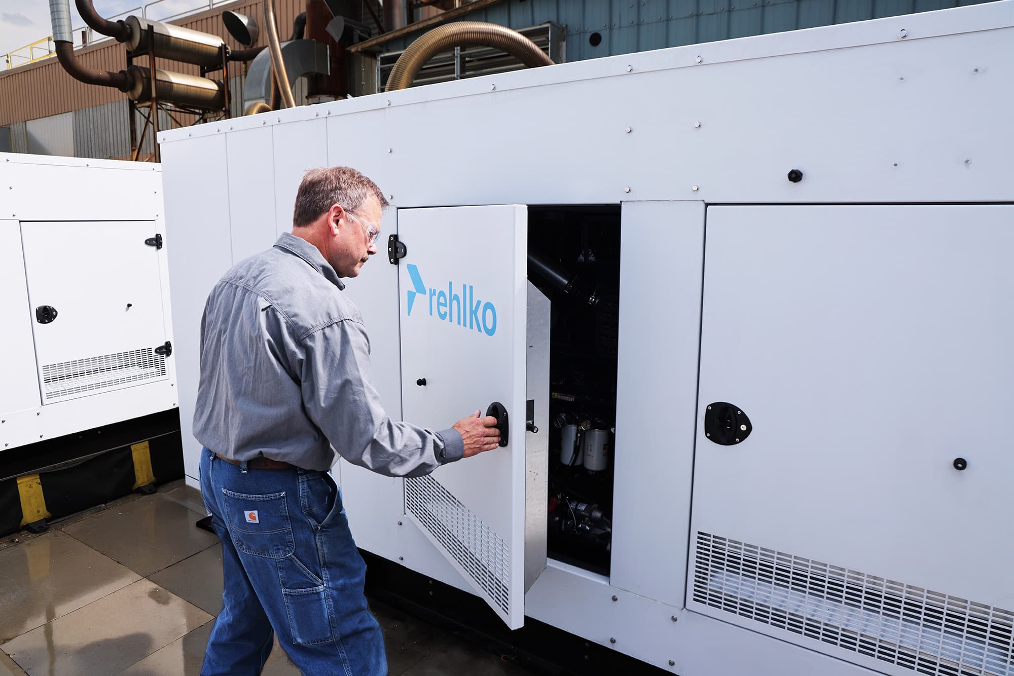 GROUPES ELECTROGENES REHLKO INSTALLES EN CENTRALE DE PRODUCTION