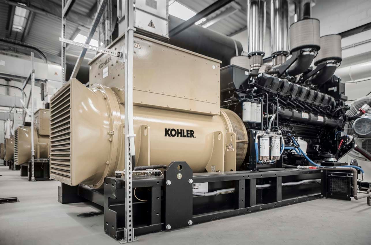 GROUPES ELECTROGENES KOHLER INSTALLES EN CENTRALE DE PRODUCTION