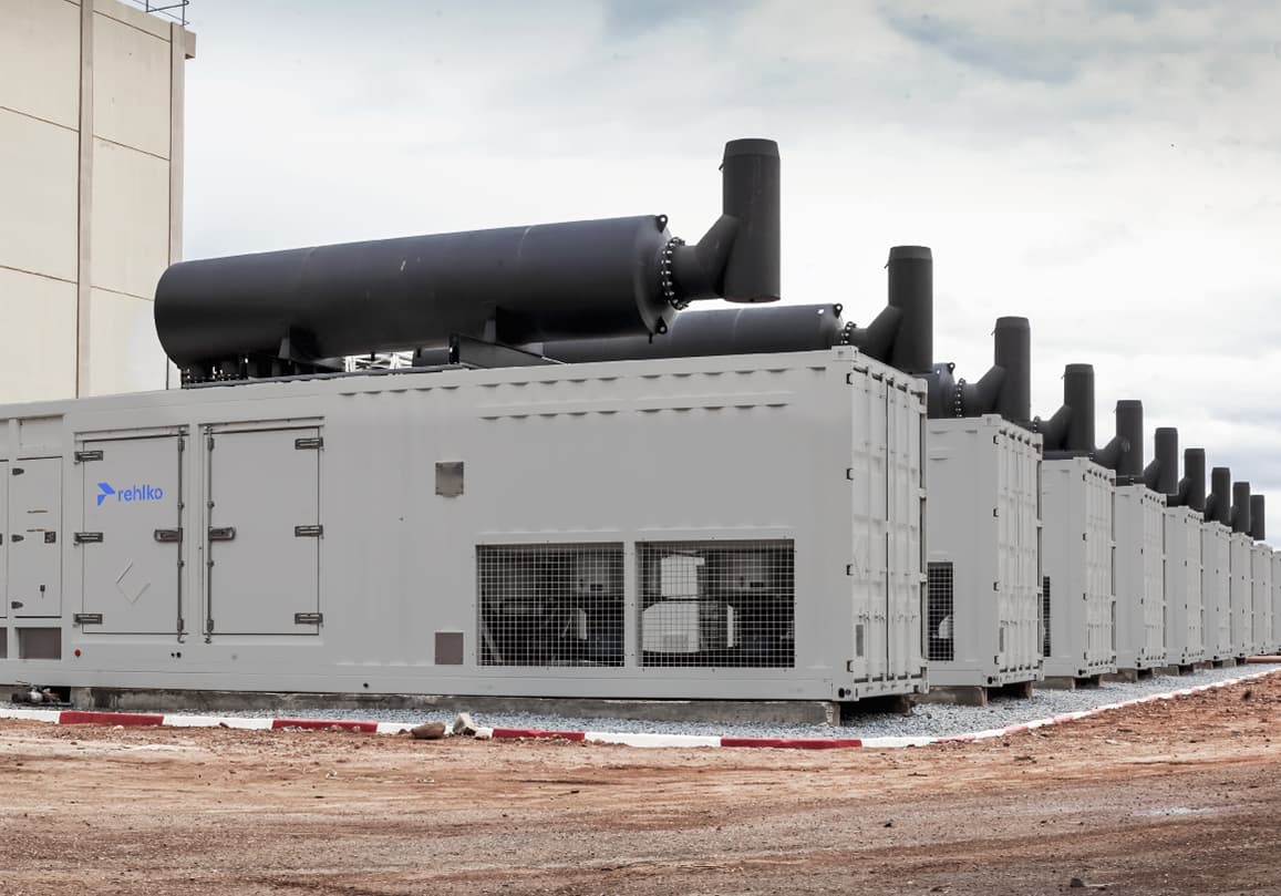 Installation of a Kohler generator in a container